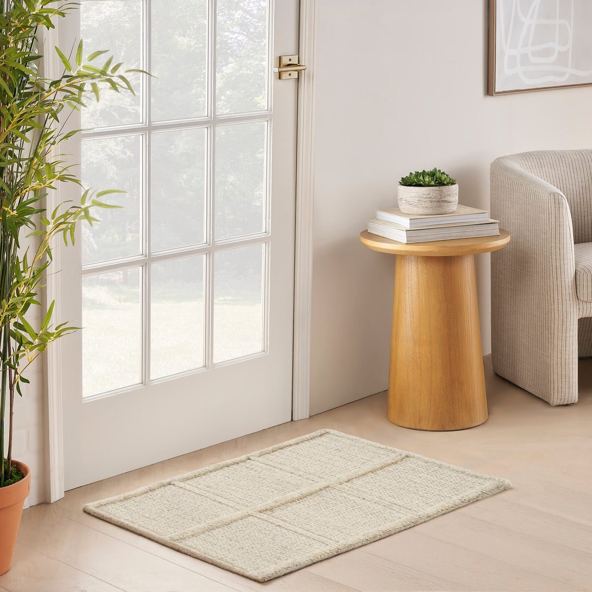 Pure Framework FRA01 Ivory Rug - room scene