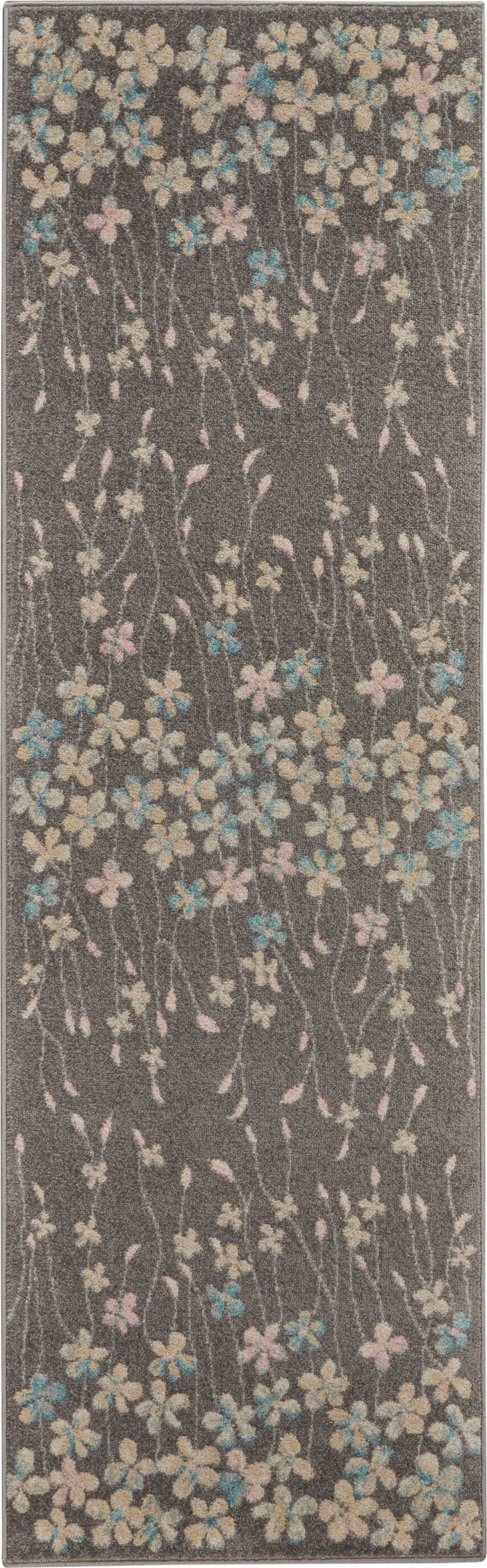 Tranquil TRA04 Grey Beige Rug - Runner