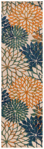 Aloha ALH05 Blue Green Rug - Runner