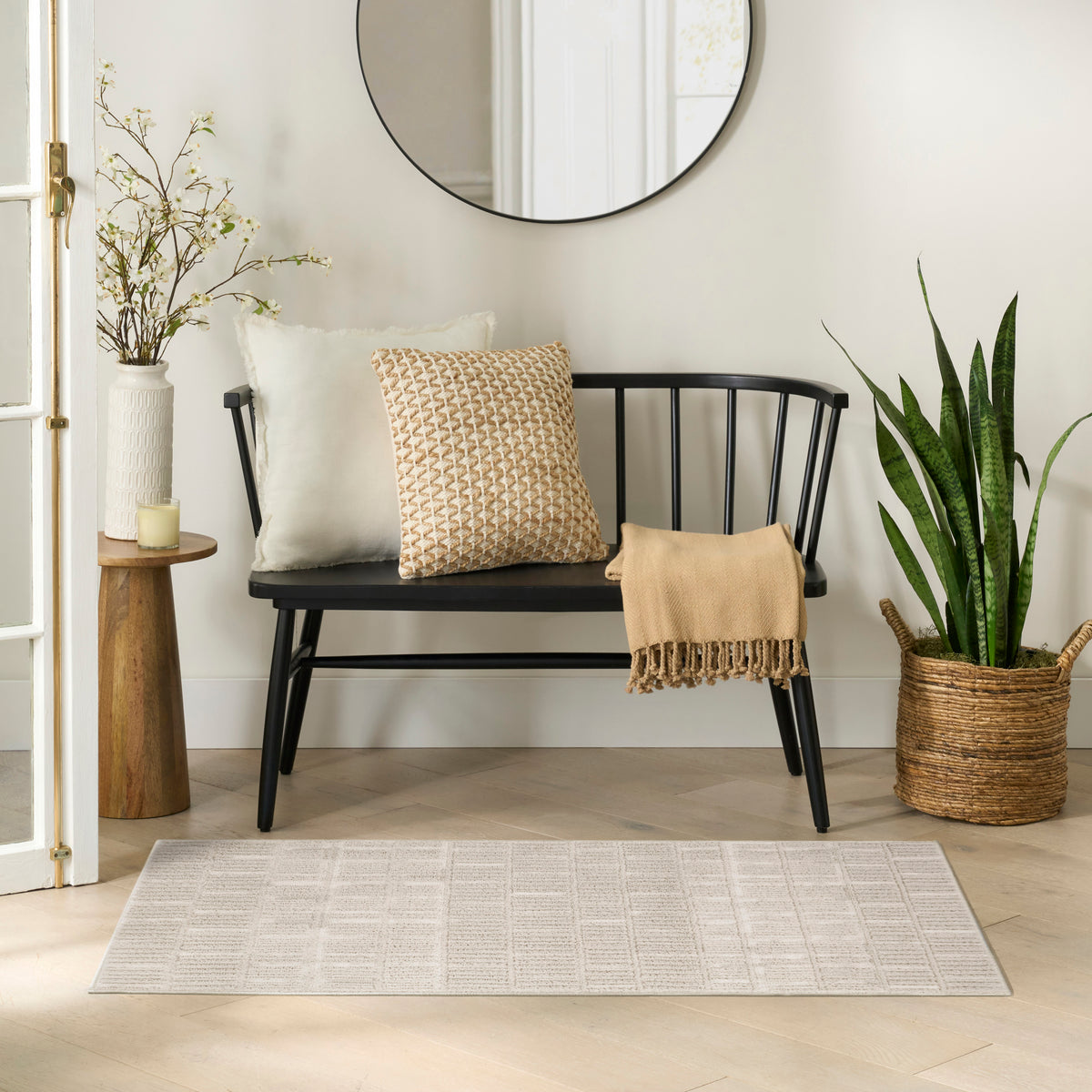 Nordic NRC10 Ivory Rug - room scene