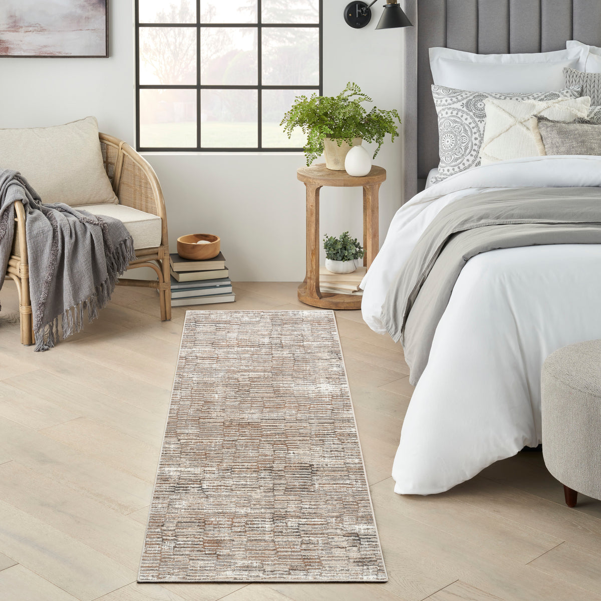 Sustainable Trends SUT06 Ivory Mocha Rug - room scene
