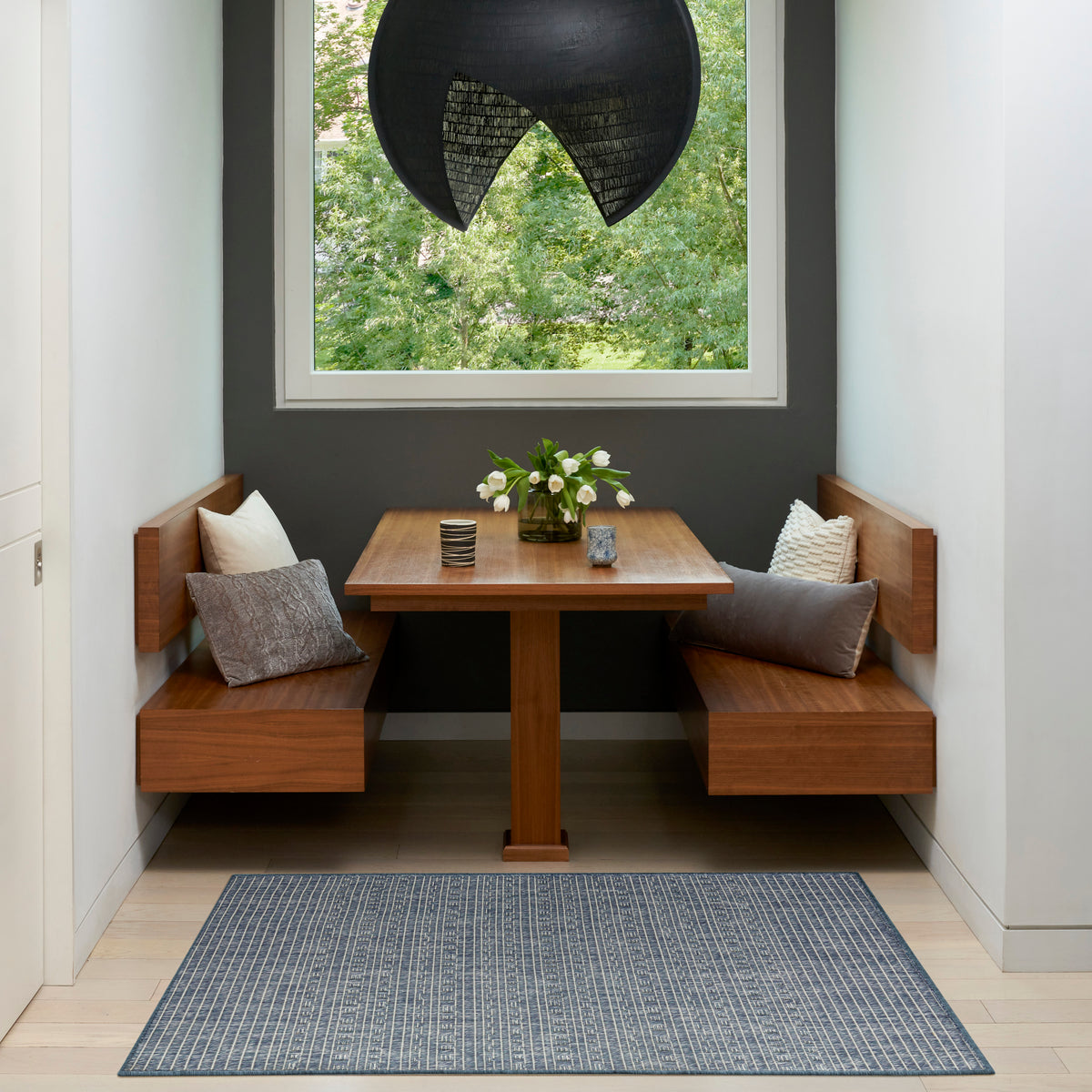 Tulum TLM01 Denim Rug - room scene