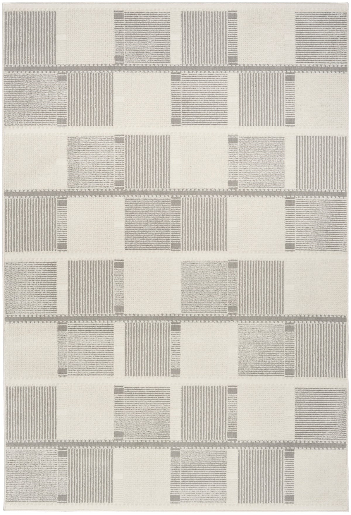 Nordic NRC09 Ivory Grey Rug - Rectangle