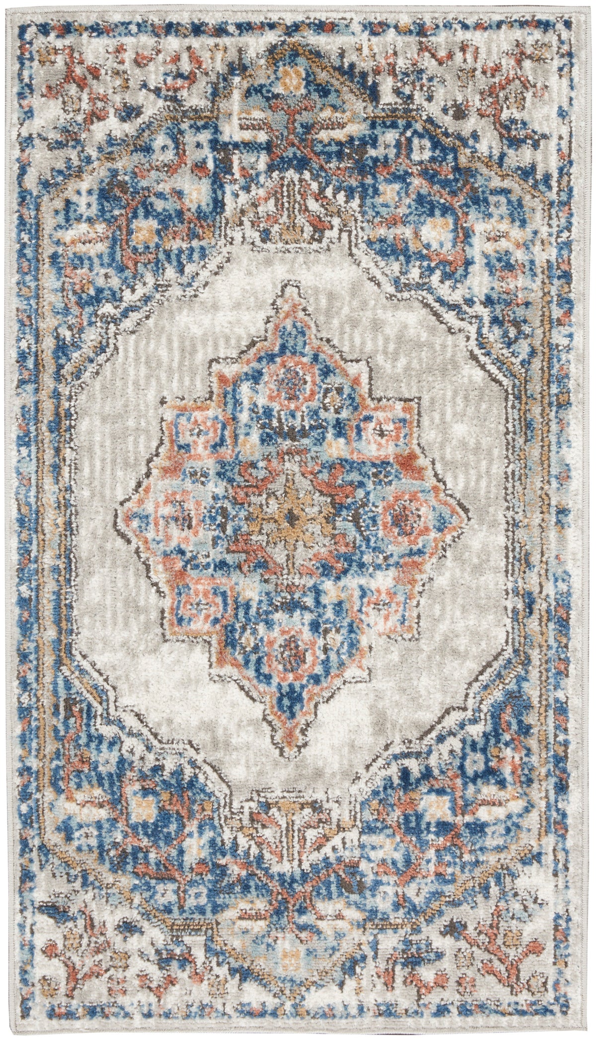 Quarry QUA12 Blue Grey Rug - Rectangle