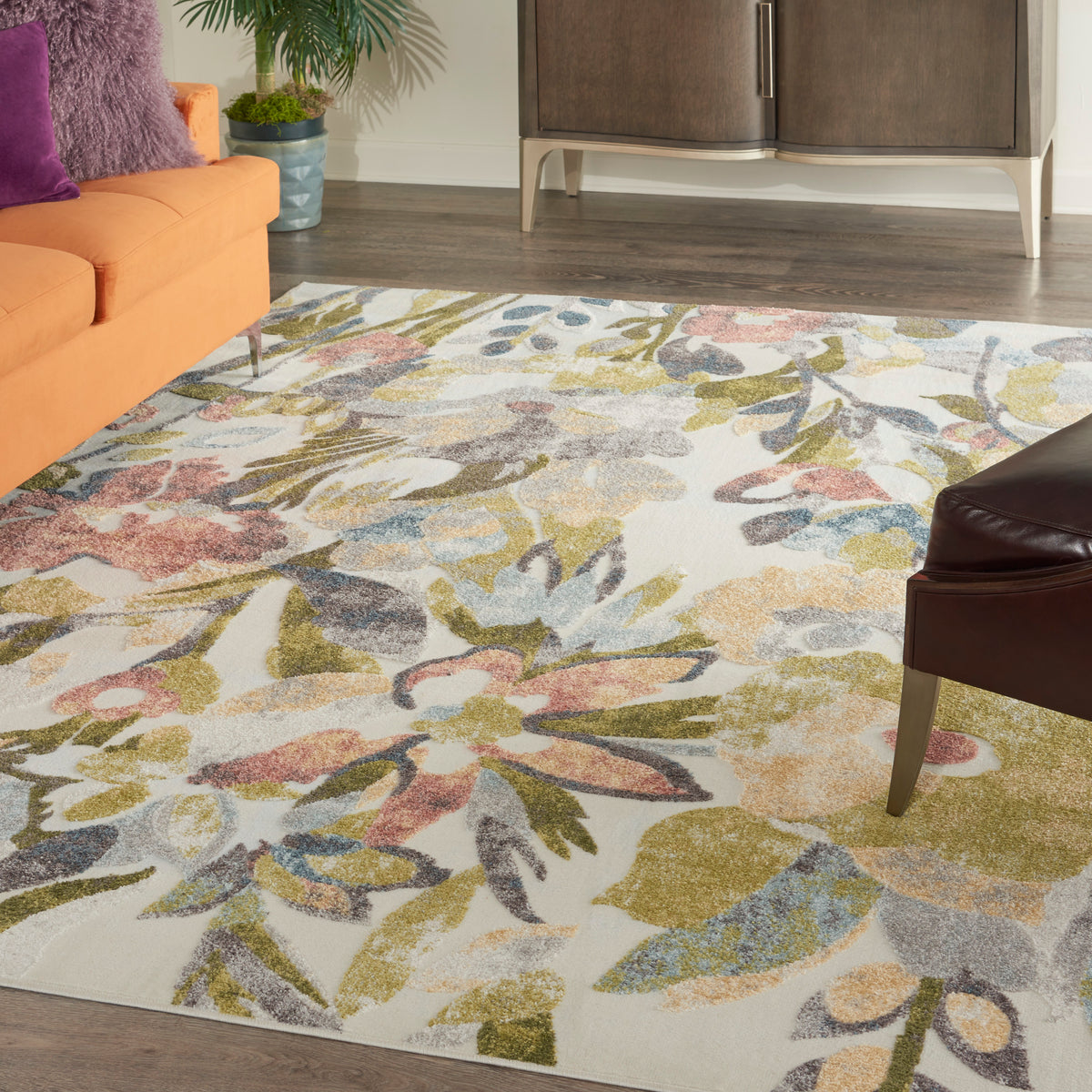 Trance TRC02 Multicolor Rug - room scene