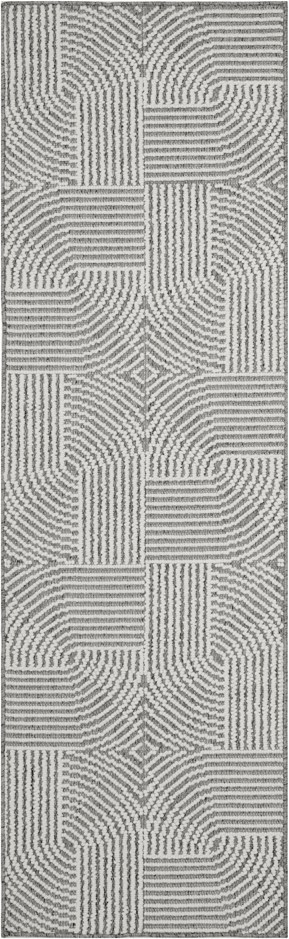 Natural Texture NTX02 Charcoal Ivory Rug - Runner