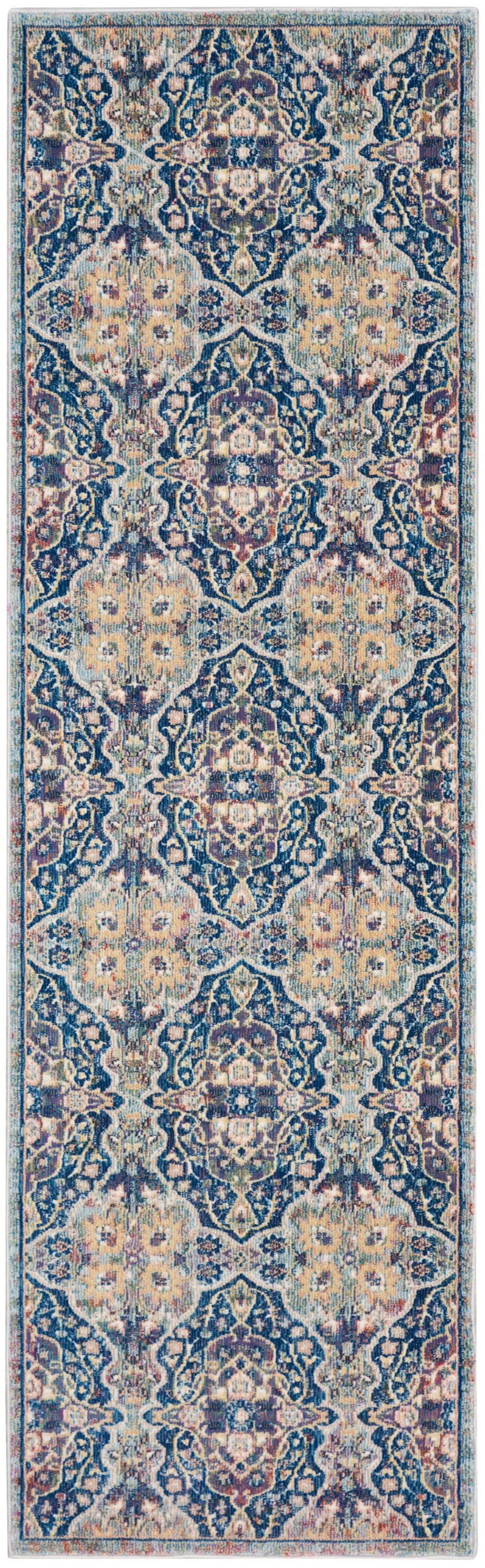 Ankara Global ANR16 Navy Multicolor Rug - Runner
