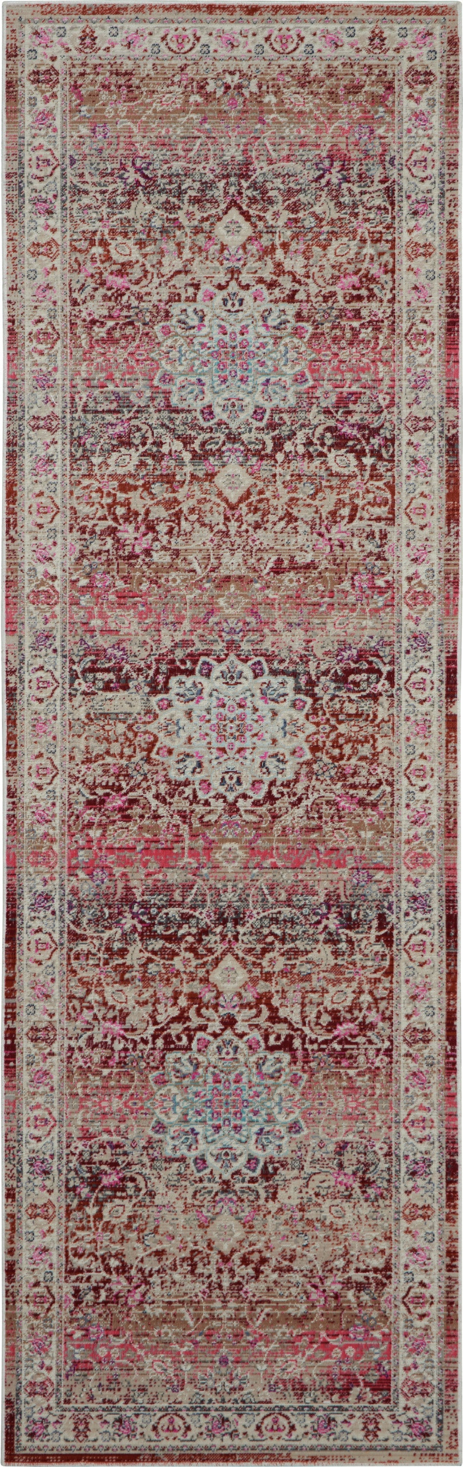 Vintage Kashan VKA01 Red Rug - Runner
