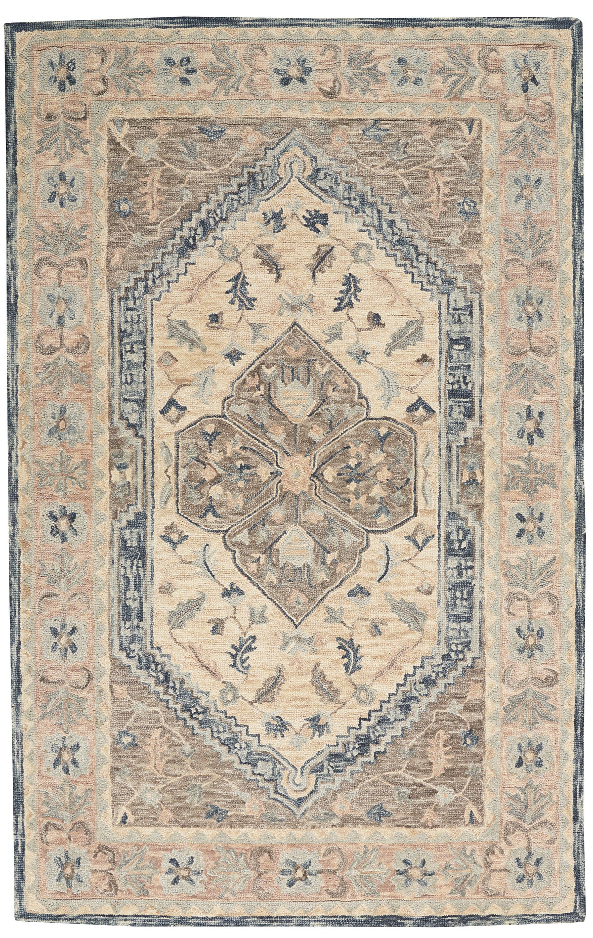 Bahari BAH03 Grey Rug - Rectangle