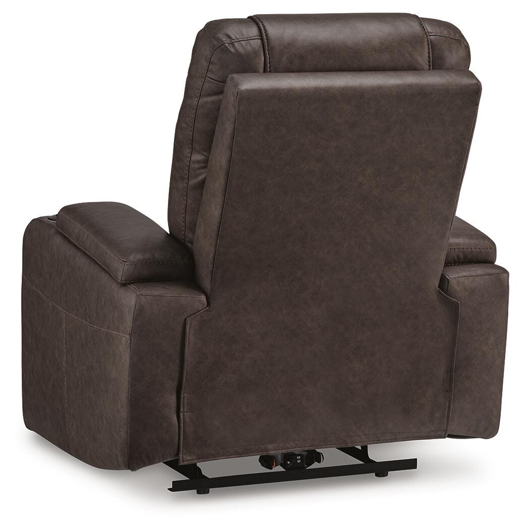 Schooner Rocks PWR Recliner/ADJ Headrest Faux Leather