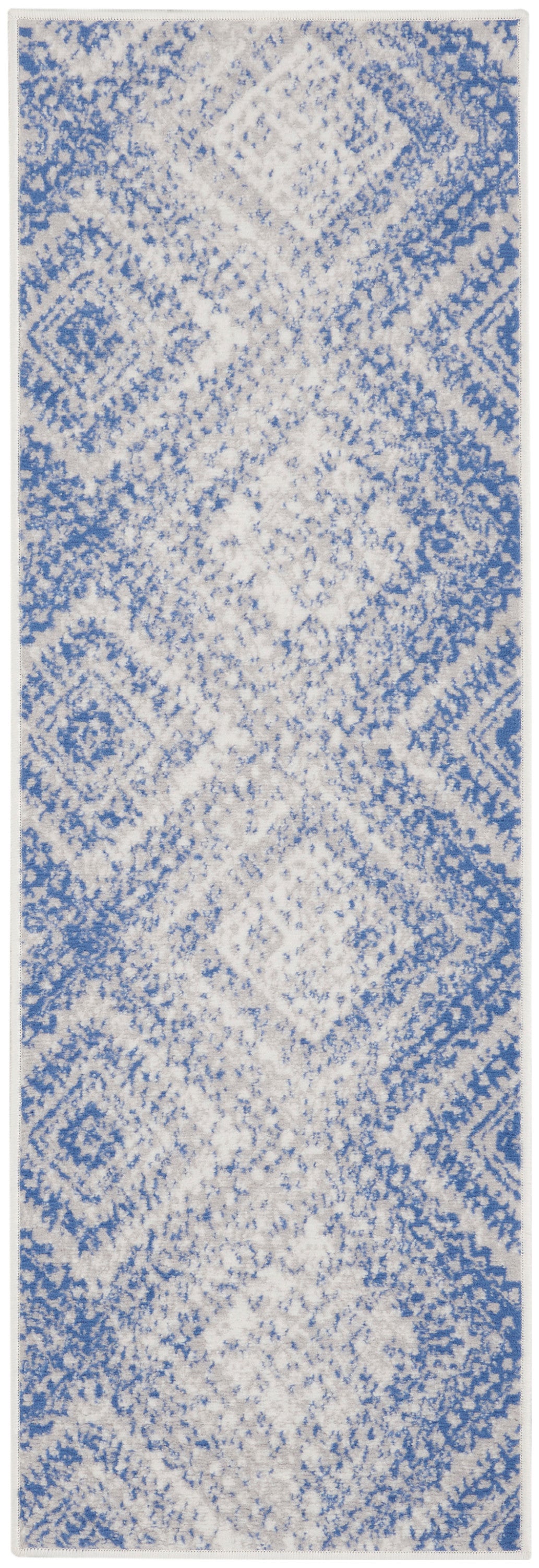 Whimsicle WHS17 Ivory Blue Rug - Runner