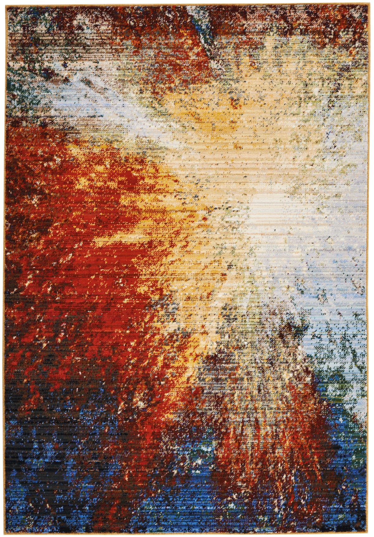 Chroma CRM02 Red Flare Rug - Rectangle