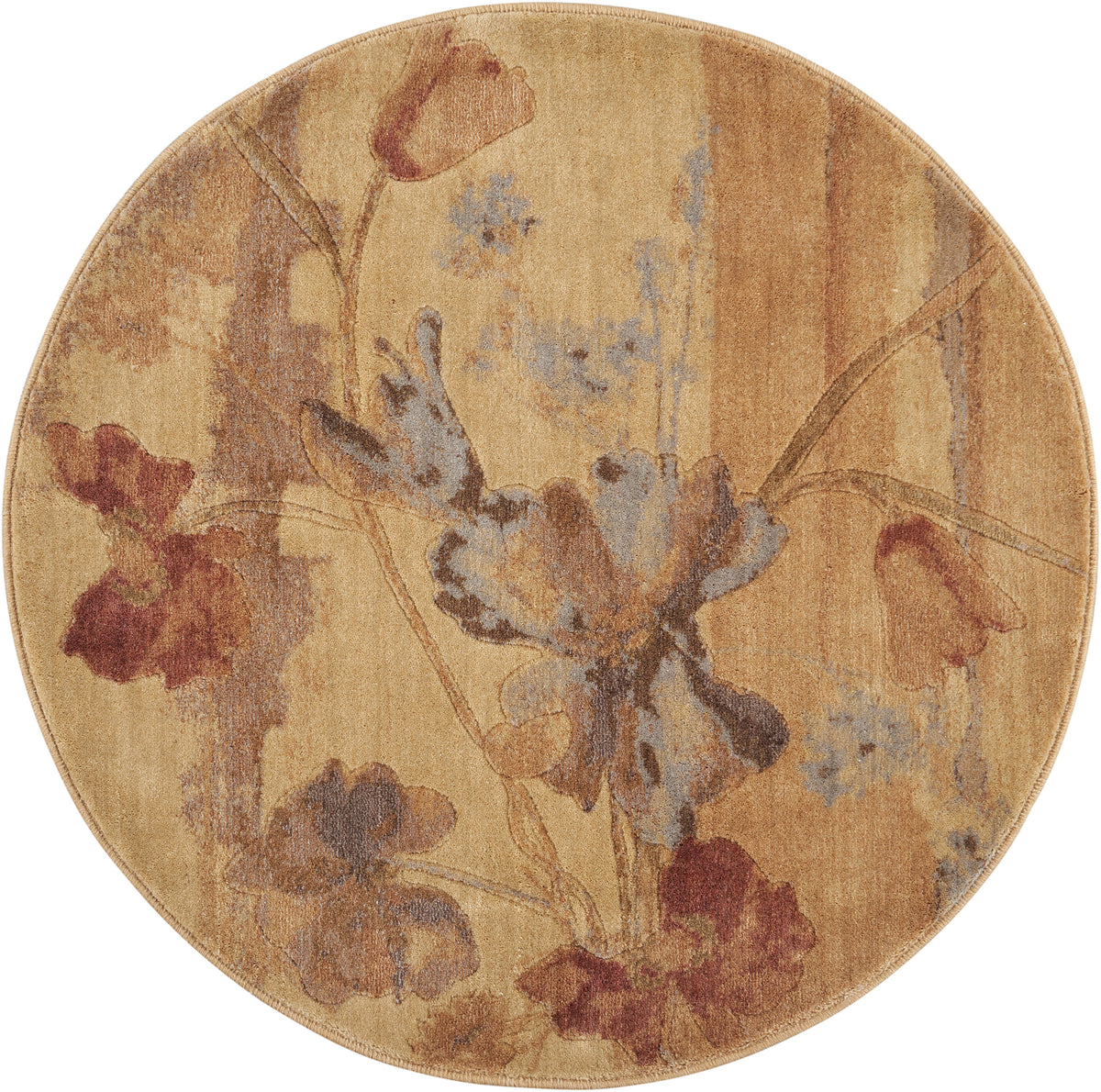 Somerset ST18 Beige Rug - Round