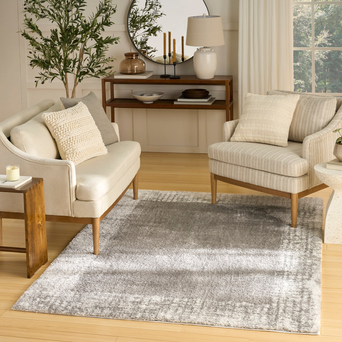Pacific Shag PCS02 Grey Rug - room scene