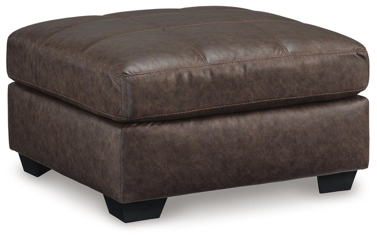 Barlin Mills Oversized Accent Ottoman Faux Leather