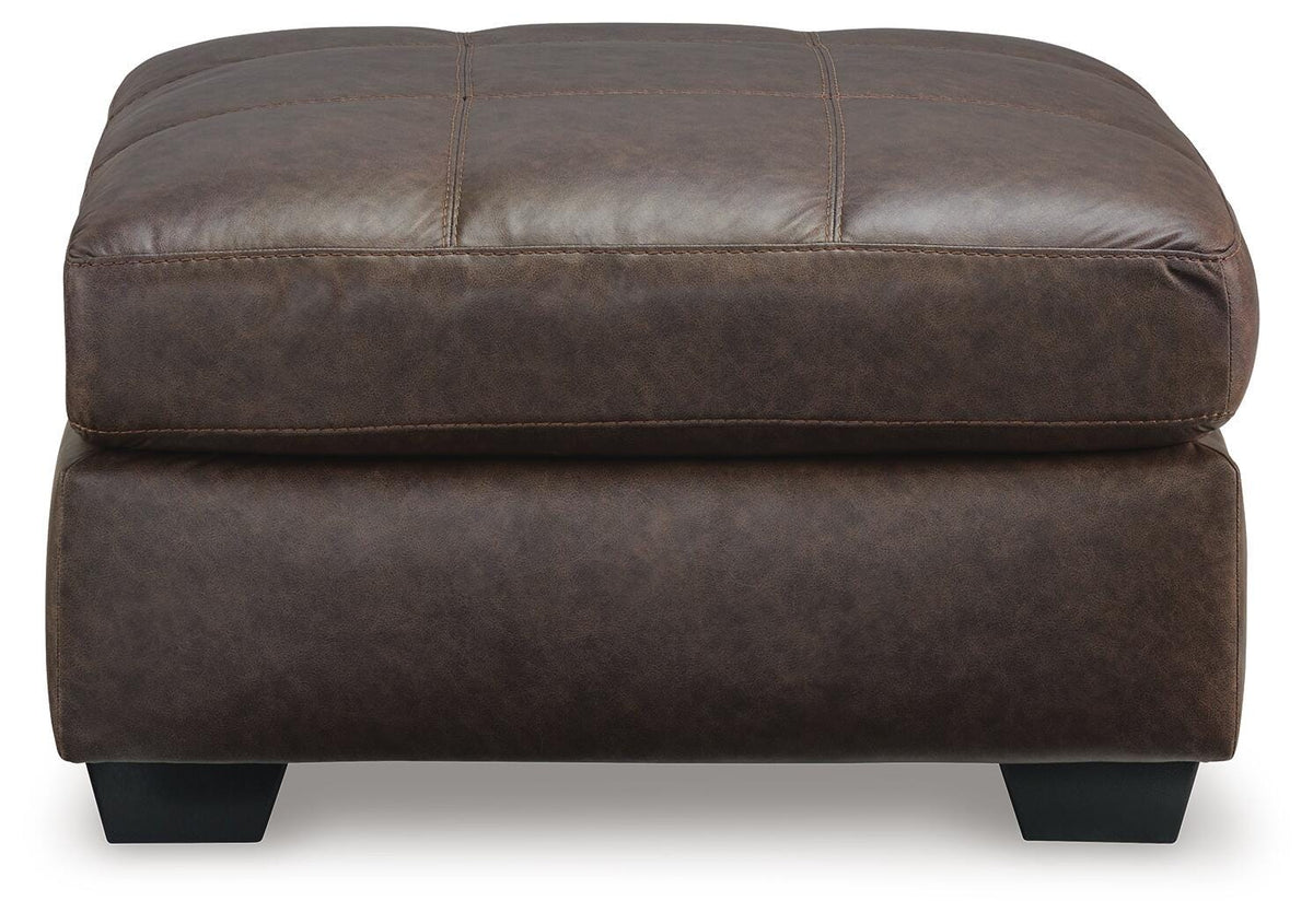 Barlin Mills Oversized Accent Ottoman Faux Leather