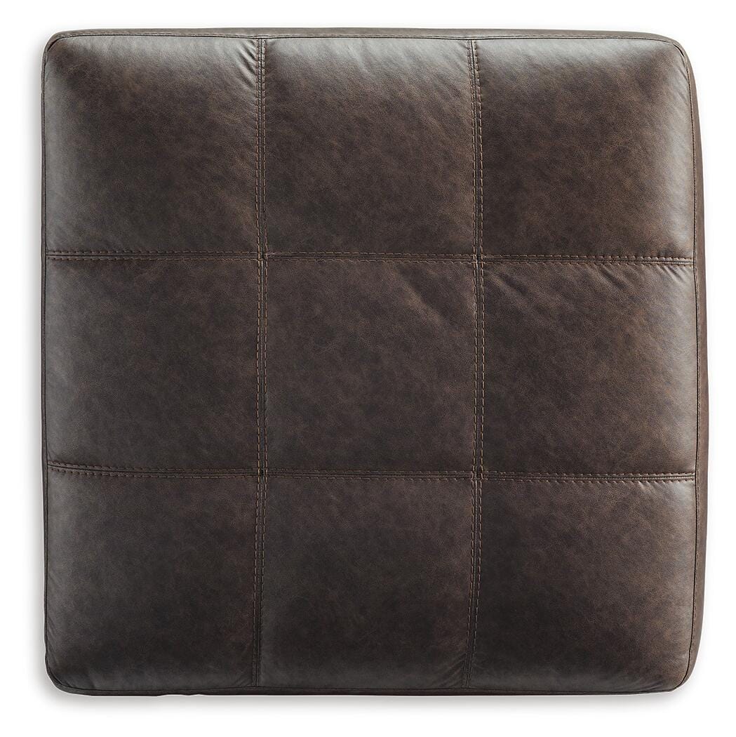 Barlin Mills Oversized Accent Ottoman Faux Leather