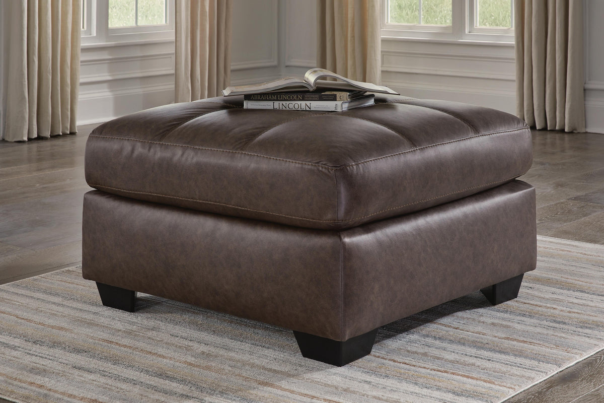 Barlin Mills Oversized Accent Ottoman Faux Leather