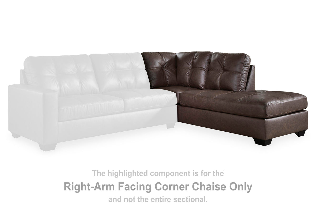 Barlin Mills RAF Corner Chaise Faux Leather