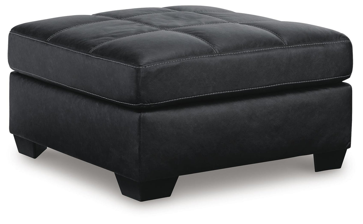 Barlin Mills Oversized Accent Ottoman Faux Leather