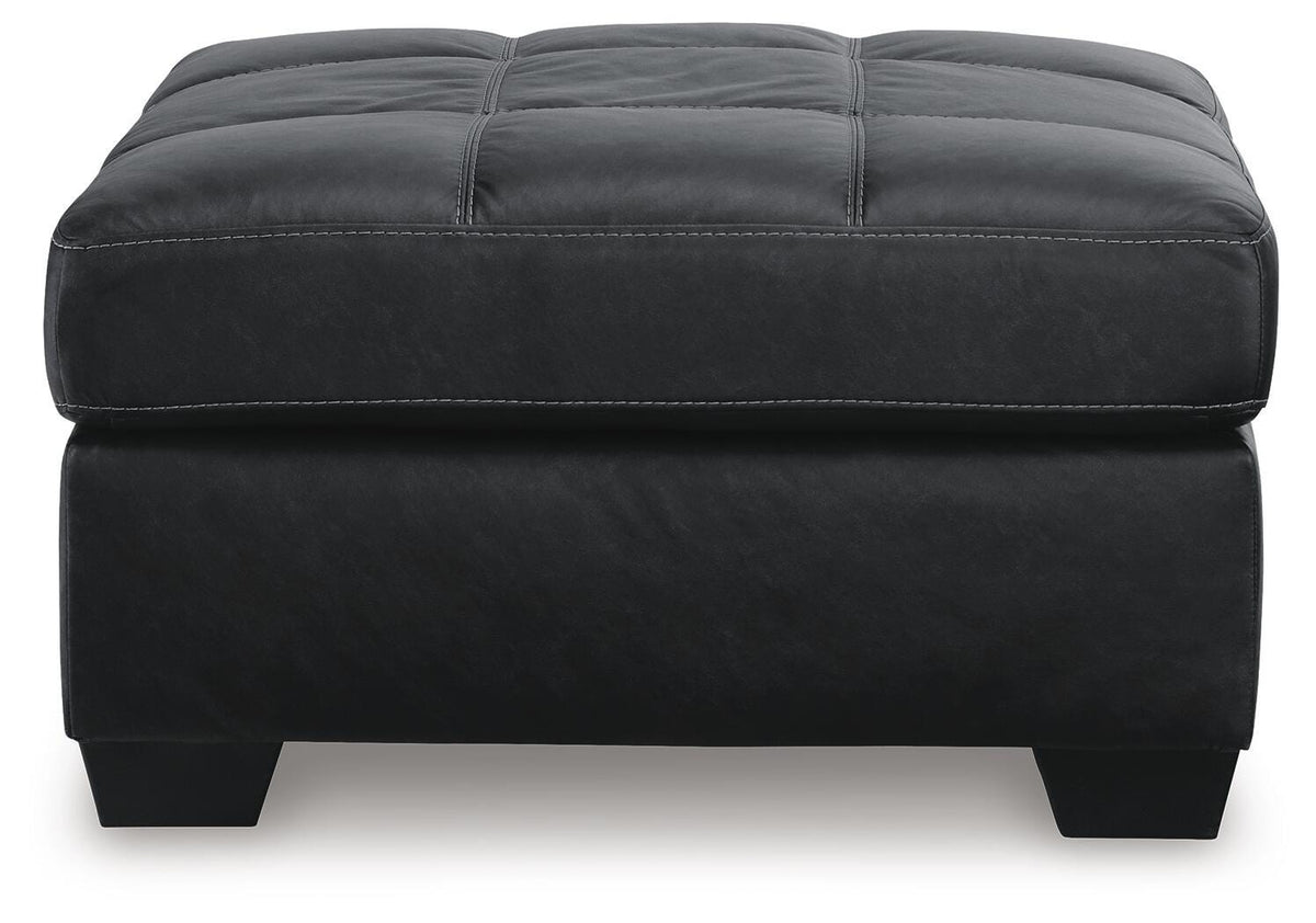 Barlin Mills Oversized Accent Ottoman Faux Leather