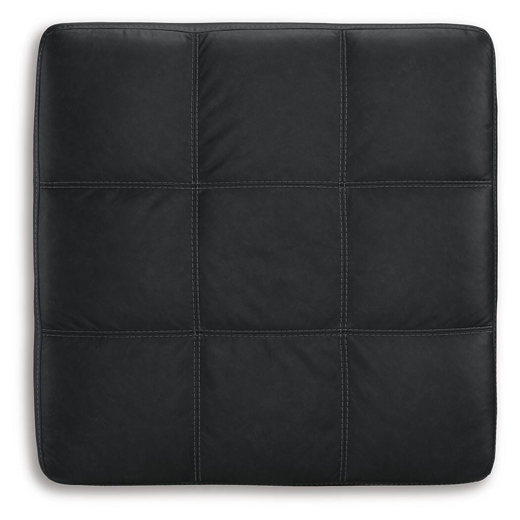Barlin Mills Oversized Accent Ottoman Faux Leather
