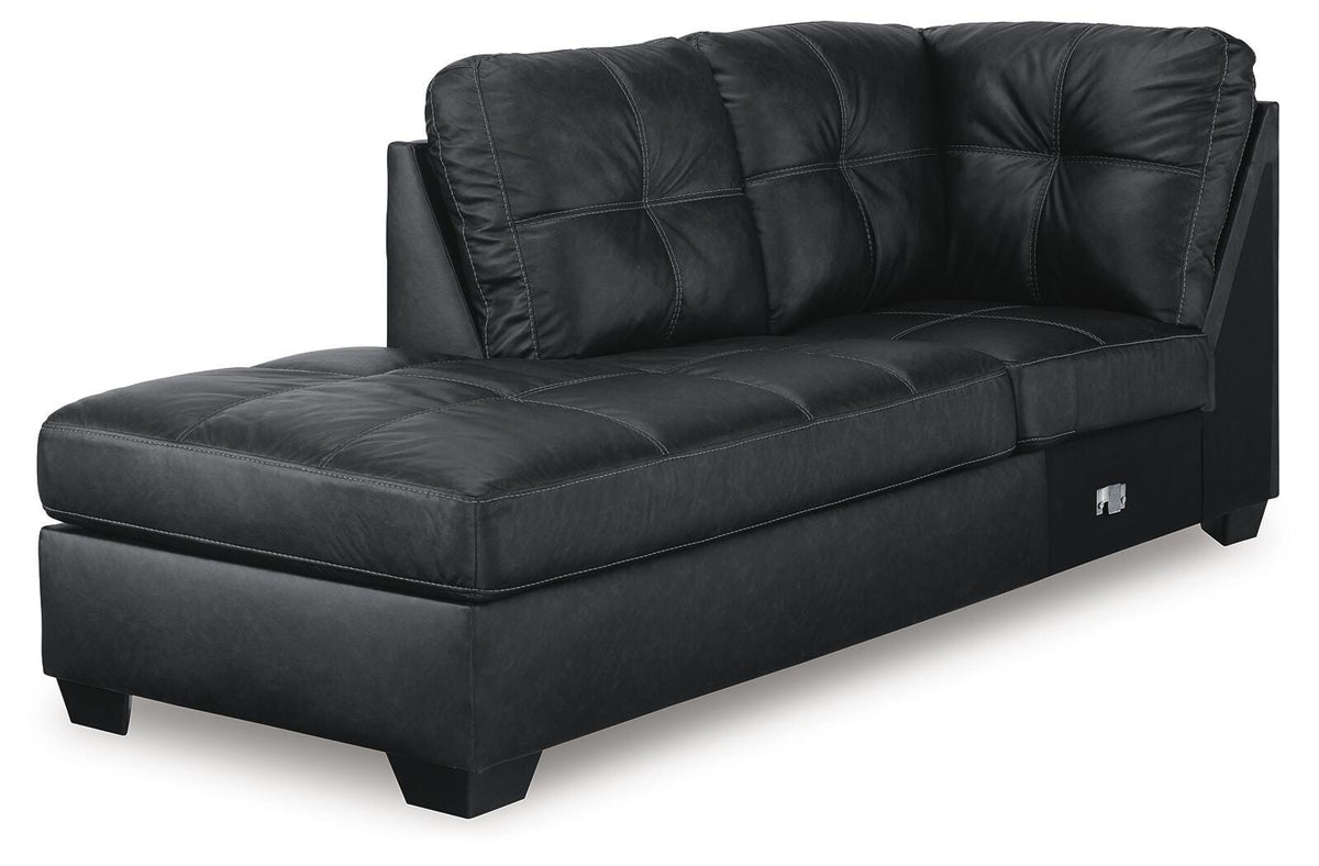 Barlin Mills LAF Corner Chaise Faux Leather