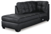 Barlin Mills LAF Corner Chaise Faux Leather