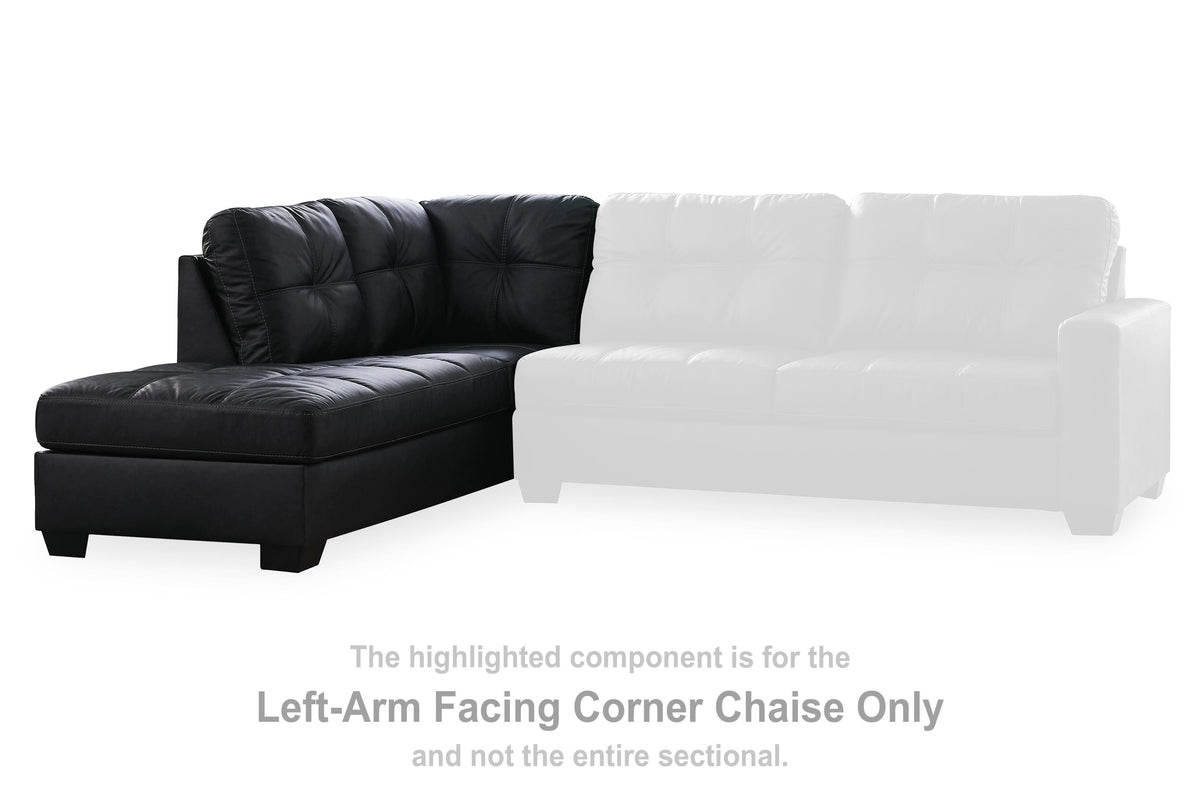 Barlin Mills LAF Corner Chaise Faux Leather