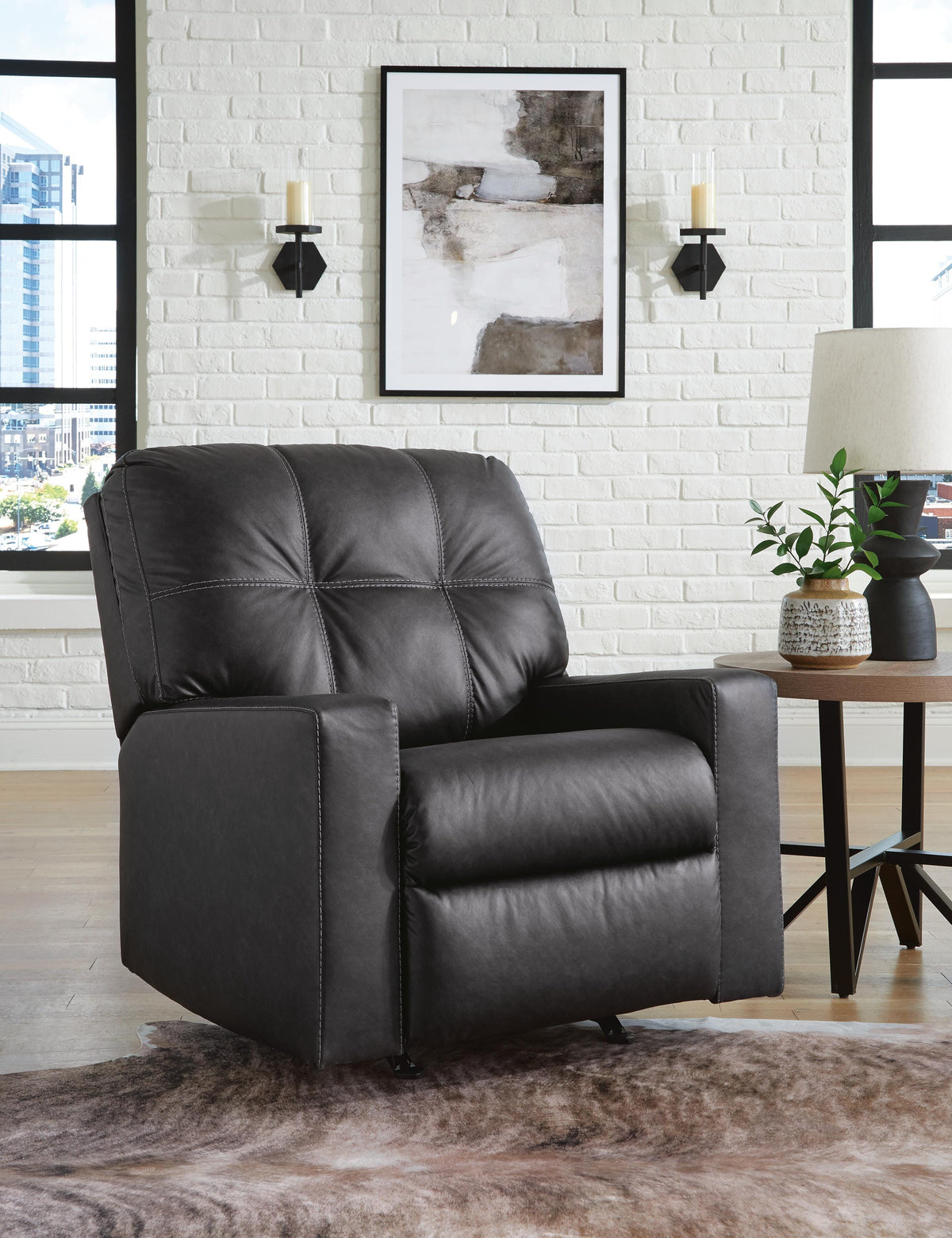 Barlin Mills Rocker Recliner Faux Leather