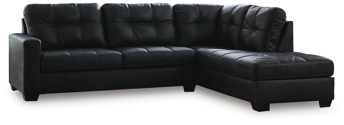 Barlin Mills 2-Piece Sectional with Chaise Faux Leather