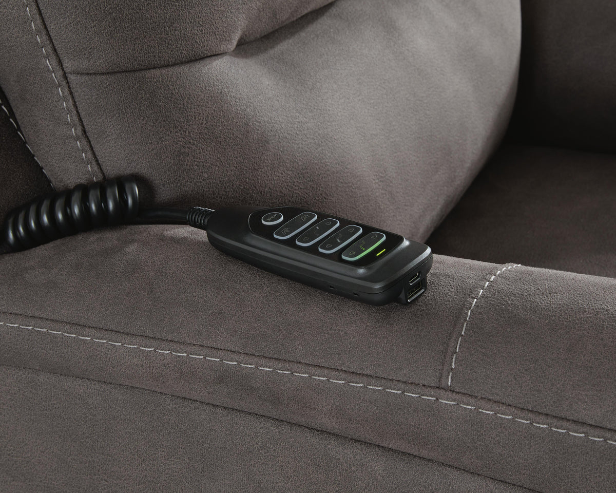 Snowfield Power Lift Recliner Faux Leather