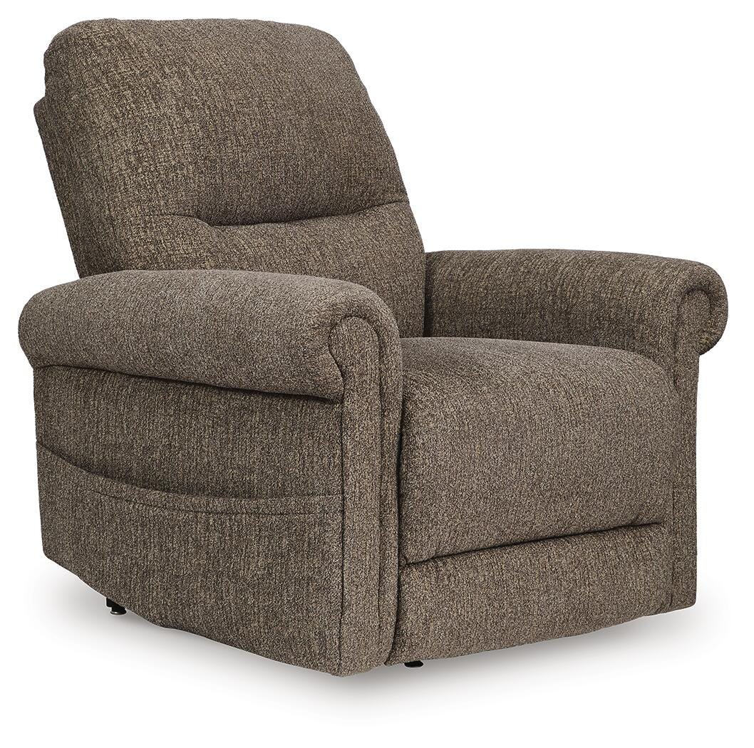 Aureta Power Lift Recliner Chenille Next-Gen Nuvella™ Performance Fabric