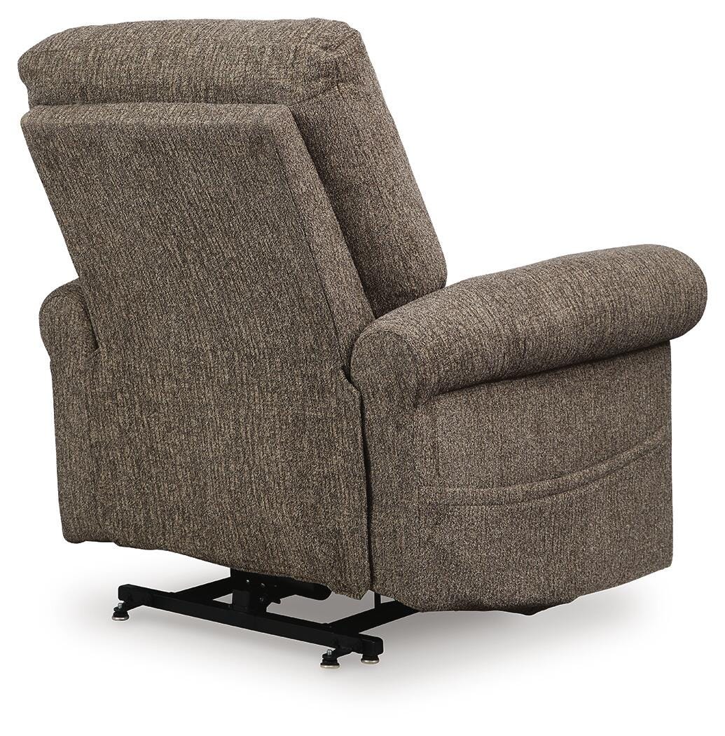 Aureta Power Lift Recliner Chenille Next-Gen Nuvella™ Performance Fabric