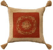 Vintage Pillow VAN12 Rust 18" x 18" Throw Pillows
