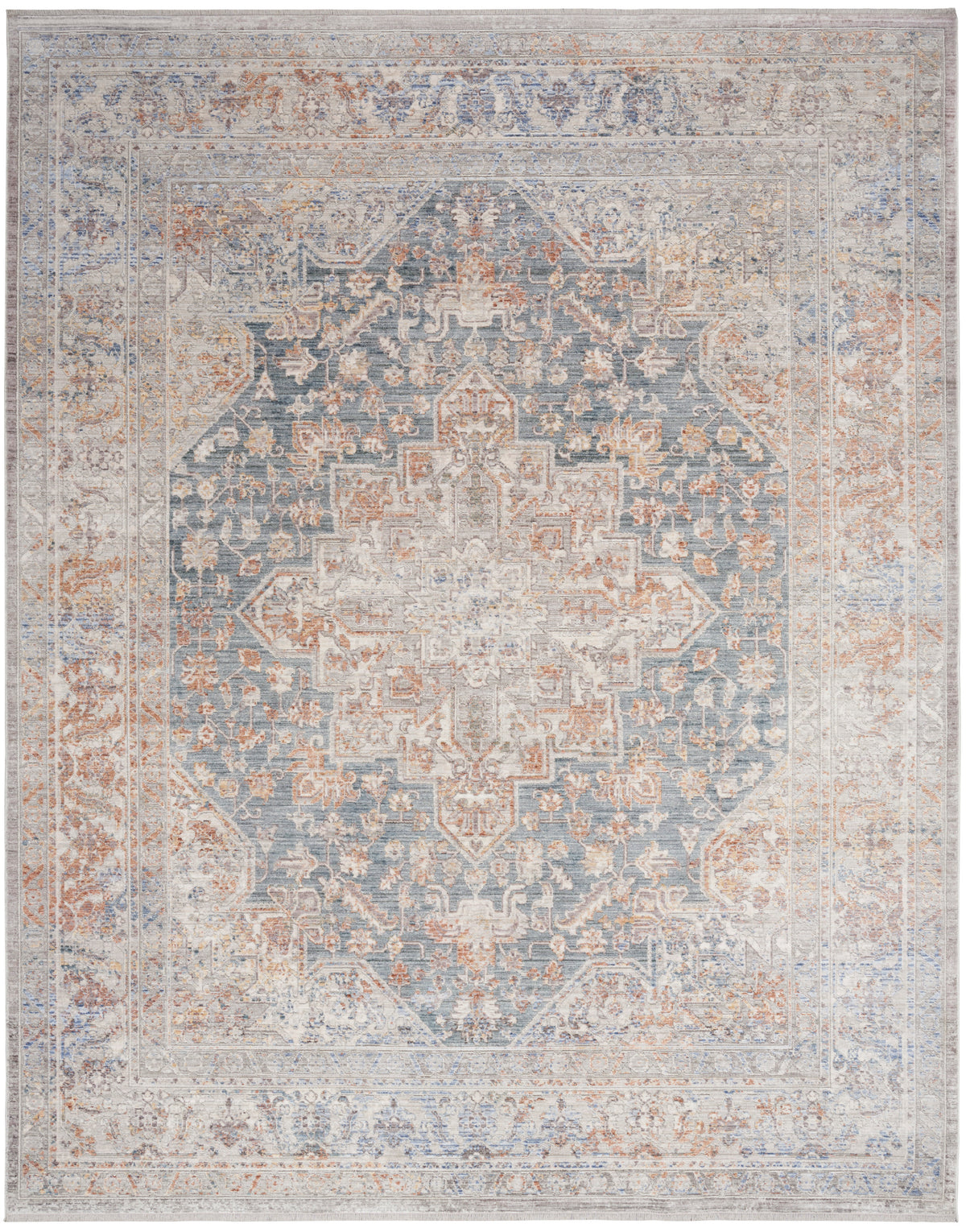 Elegant Heirlooms ELH01 Ivory Blue Rug - Rectangle