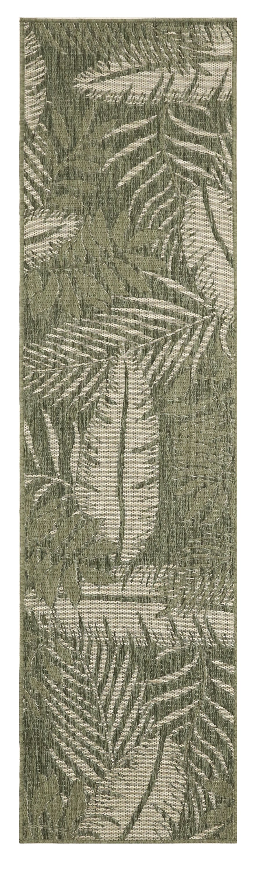Garden Oasis GOA02 Green Ivory Rug - Runner