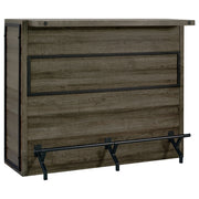 Joe 3-shelf Composite Wood Home Bar Wine Cabinet Aged Oak