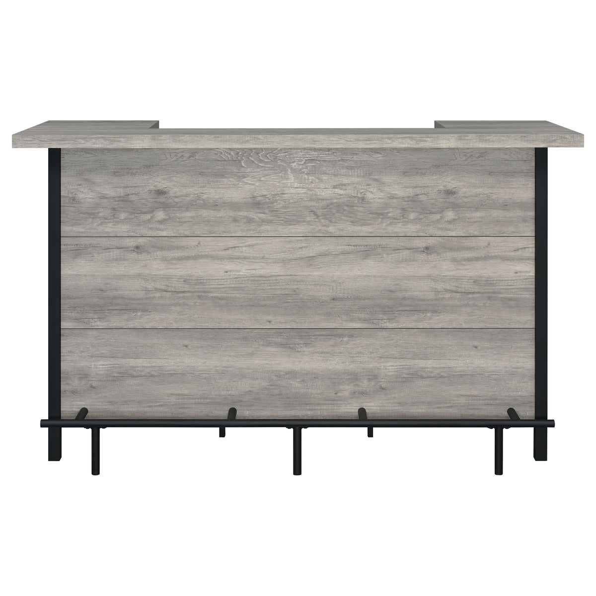 Bellemore Freestanding Home Bar Wine Cabinet - Grey Driftwood
