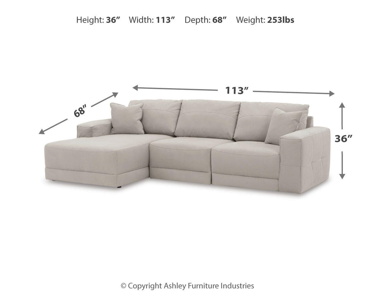 Next-Gen Gaucho 3-Piece Sectional Sofa with Chaise Microfiber