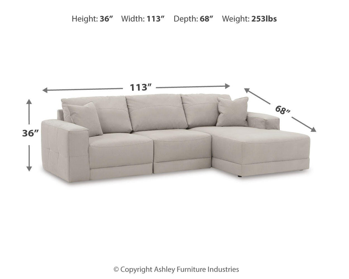 Next-Gen Gaucho 3-Piece Sectional Sofa with Chaise Microfiber