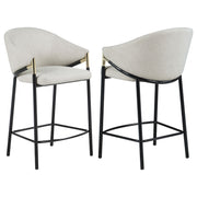 Chadwick Fabric Upholstered Counter Chair Beige (Set of 2)