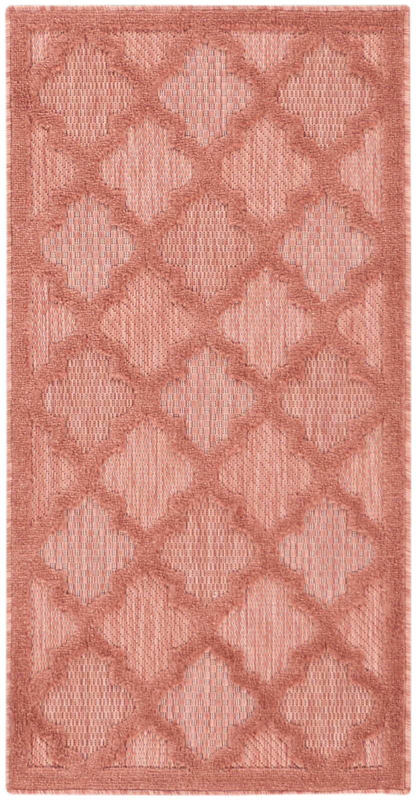 Easy Care NES01 Coral Orange Rug - Rectangle