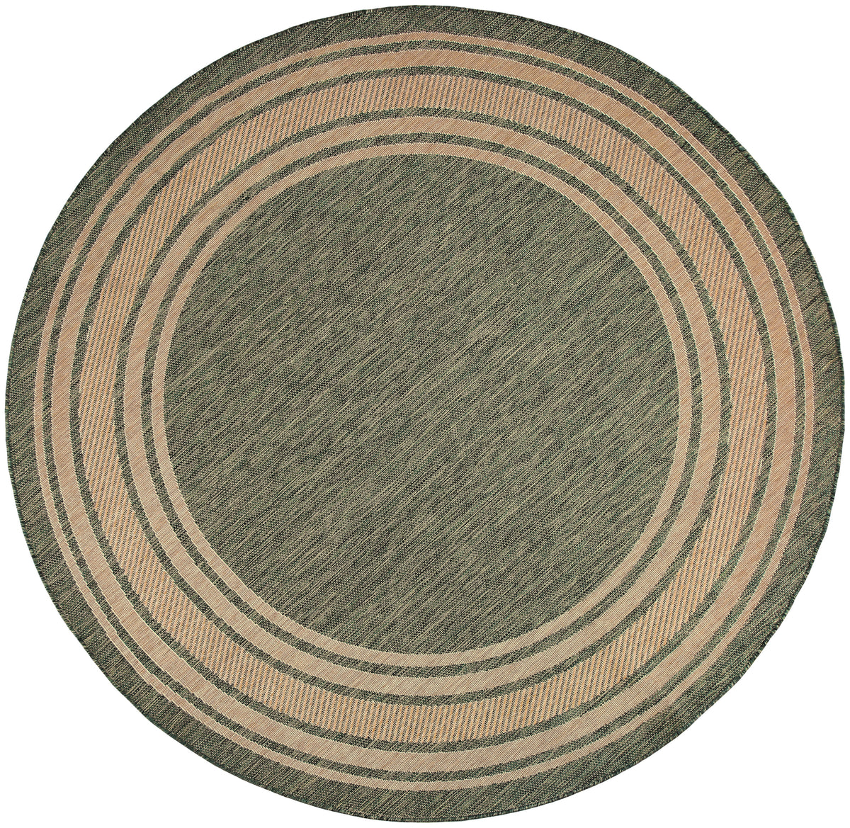 Horizon Indoor/Outdoor HOZ03 Green Rug - Round