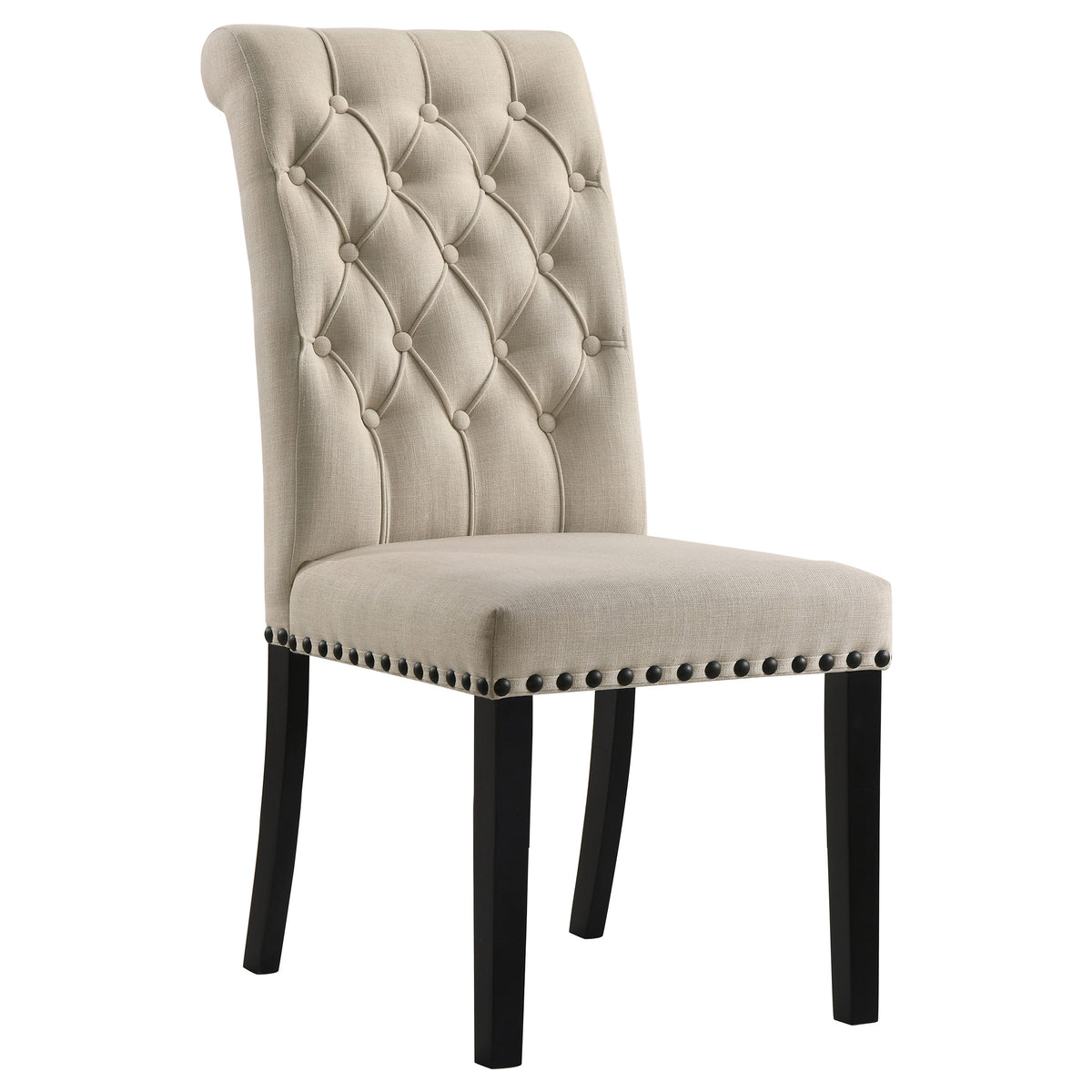 Alana Fabric Upholstered Dining Side Chair (Set of 2) - Beige