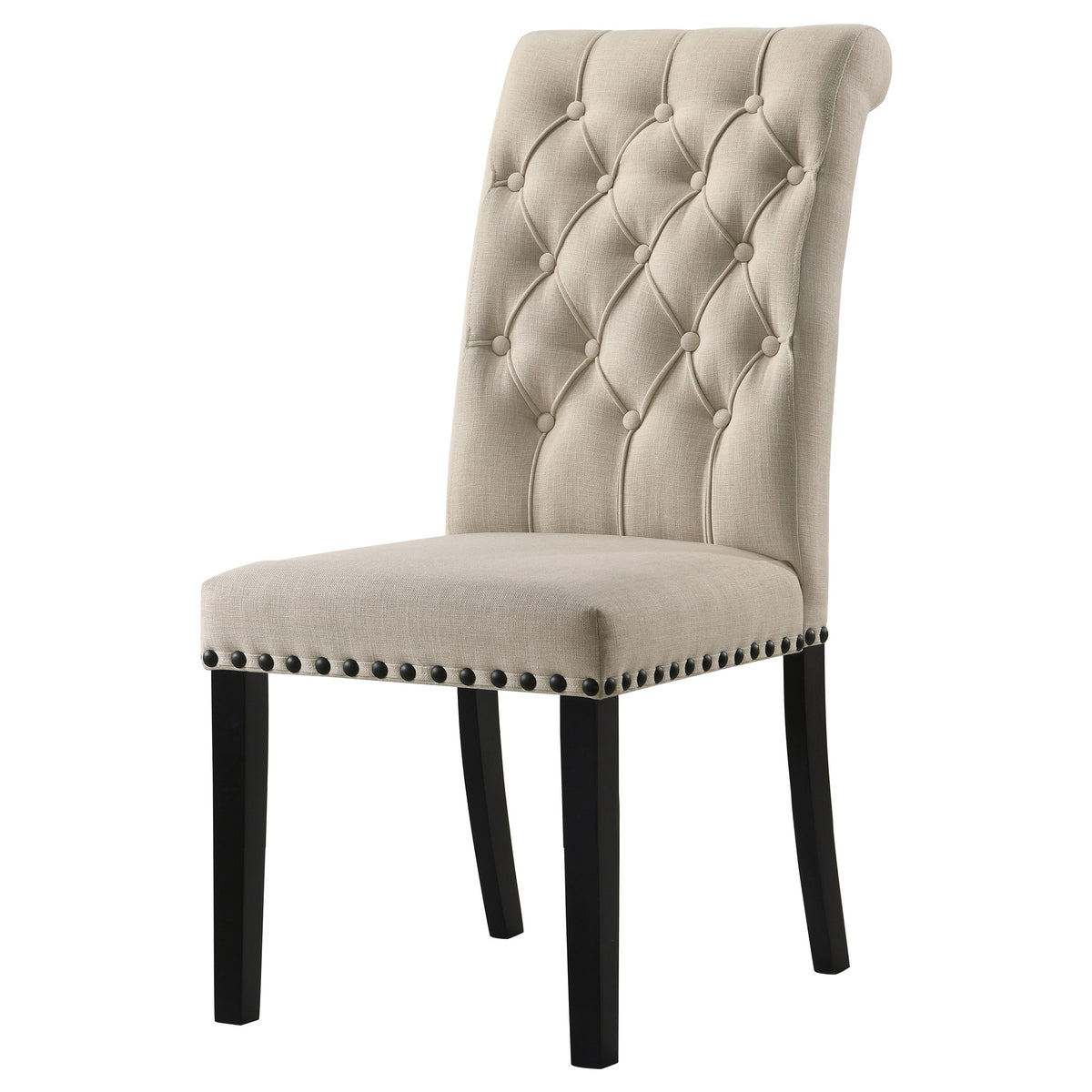 Alana Fabric Upholstered Dining Side Chair (Set of 2) - Beige