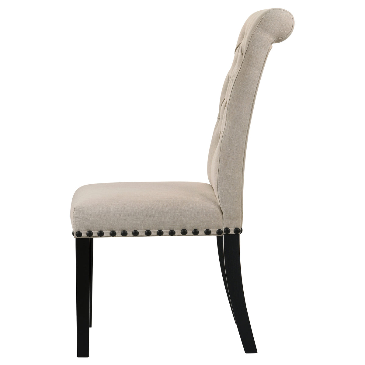 Alana Fabric Upholstered Dining Side Chair (Set of 2) - Beige