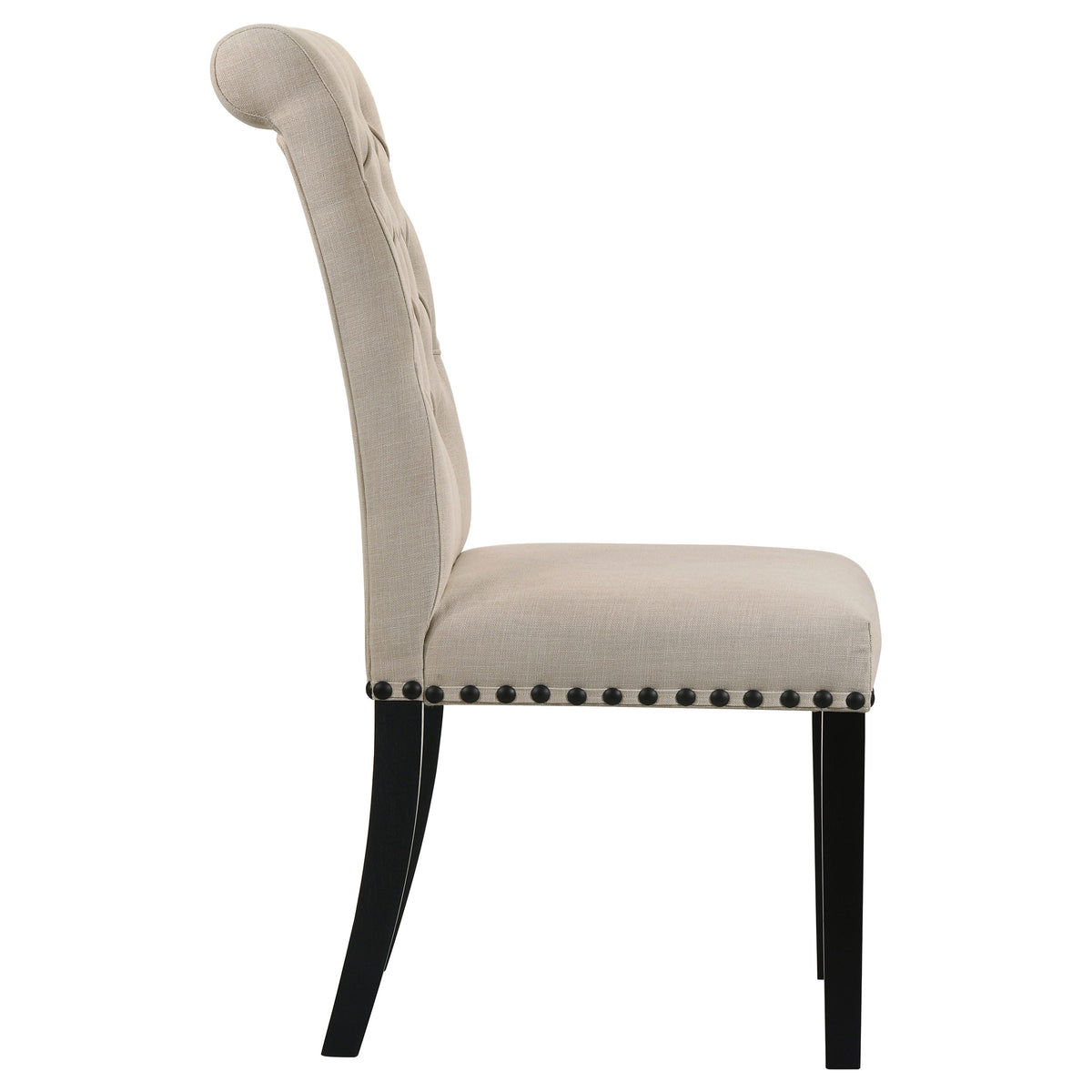 Alana Fabric Upholstered Dining Side Chair (Set of 2) - Beige