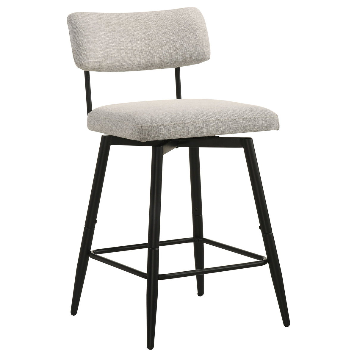 Levine Fabric Upholstered Swivel Counter Chair (Set of 2) - Shell