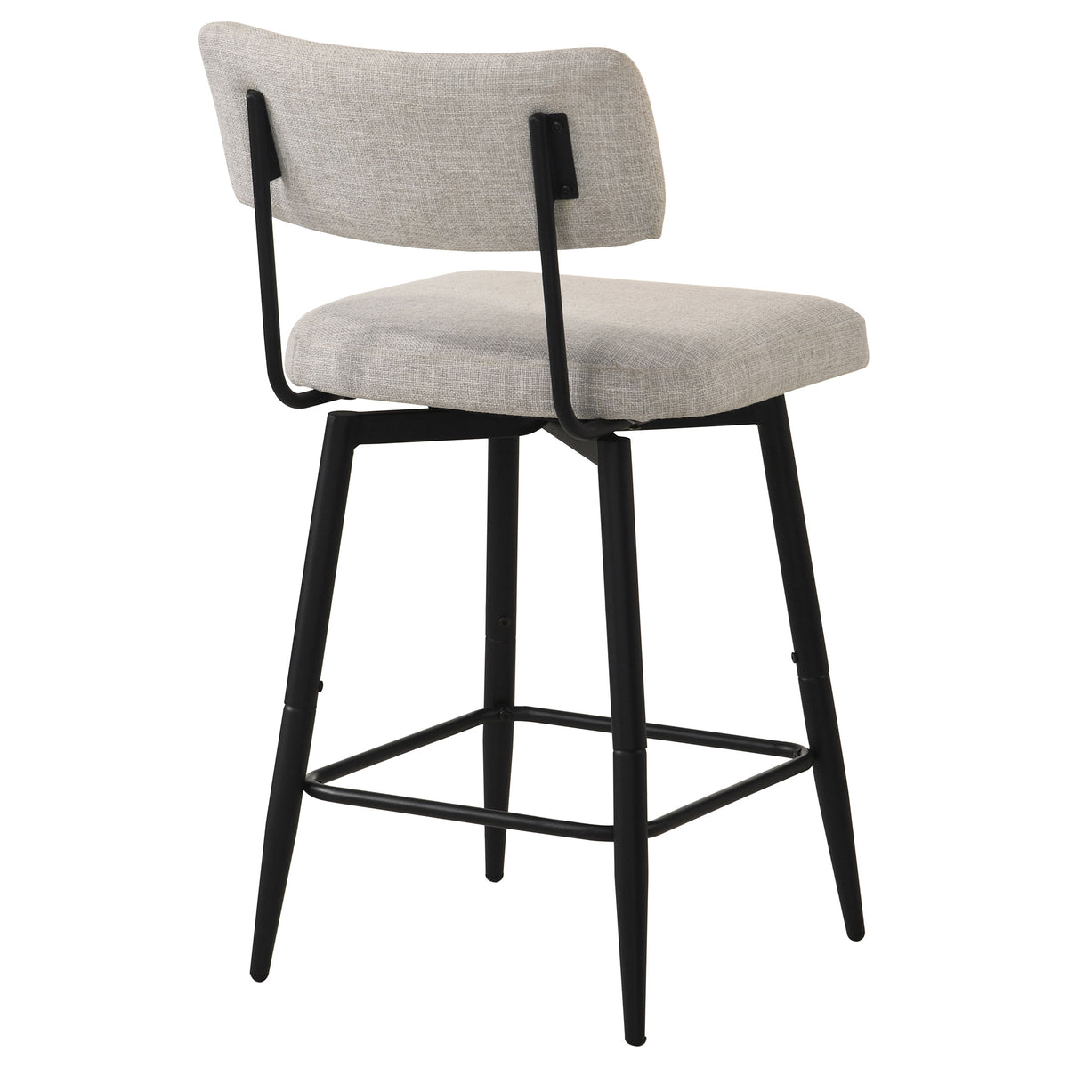 Levine Fabric Upholstered Swivel Counter Chair (Set of 2) - Shell